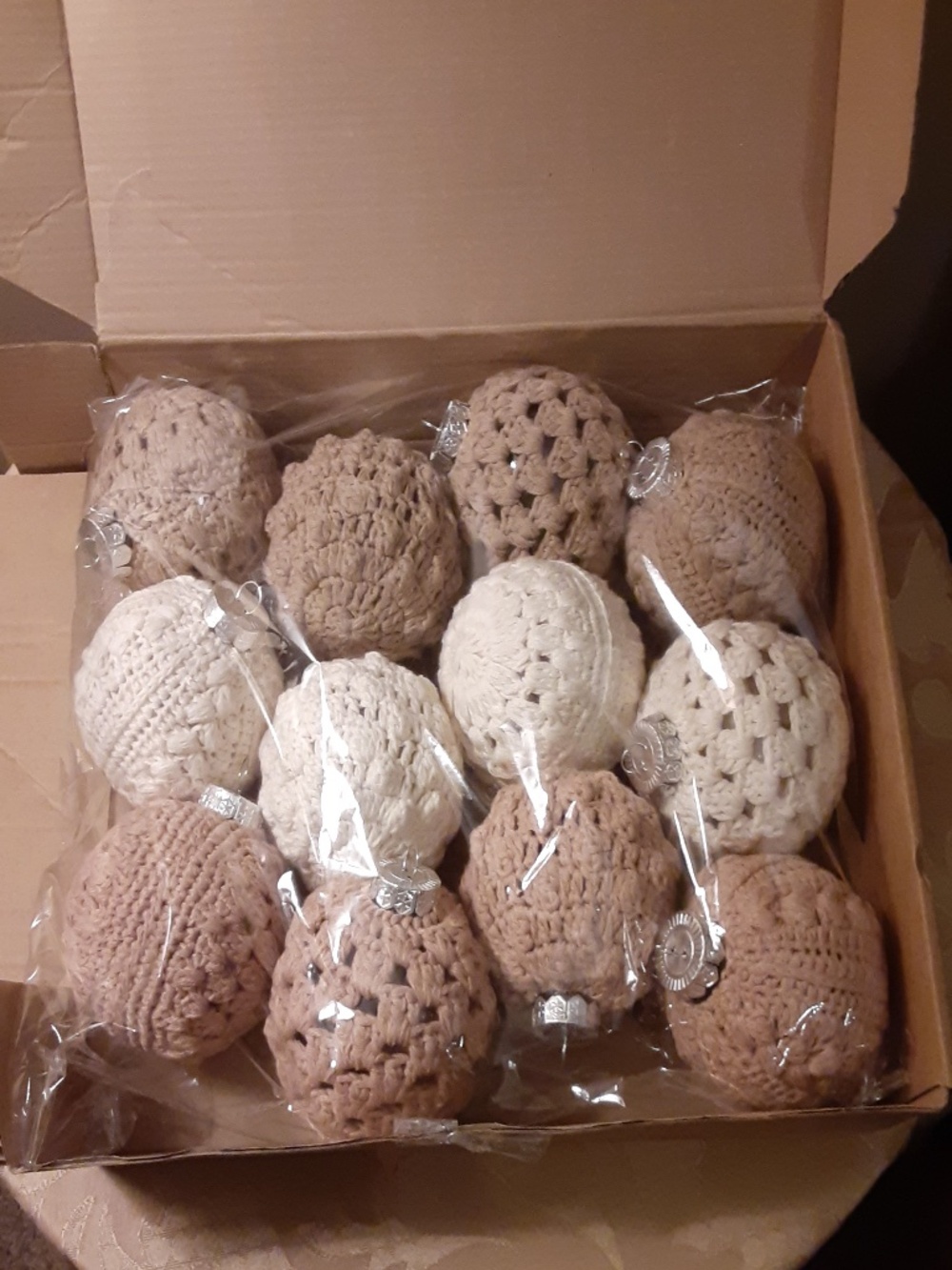 Crochet Christmas Ornaments Set of 12